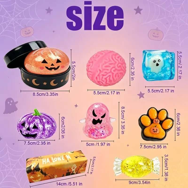 Halloween Squishy Fidget Toy Gift Box for Kids