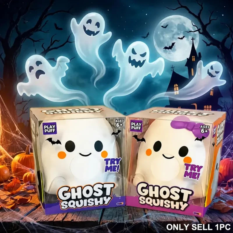Ghost Squishy Sensory Toy – Soft Stress Relief Fidget
