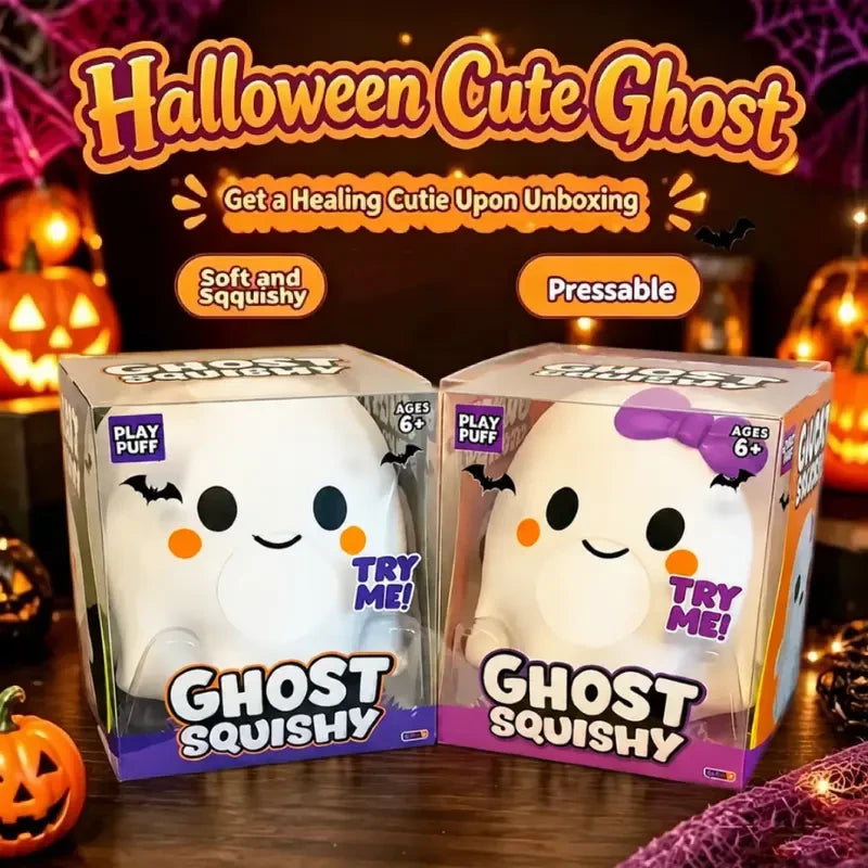 Ghost Squishy Sensory Toy – Soft Stress Relief Fidget