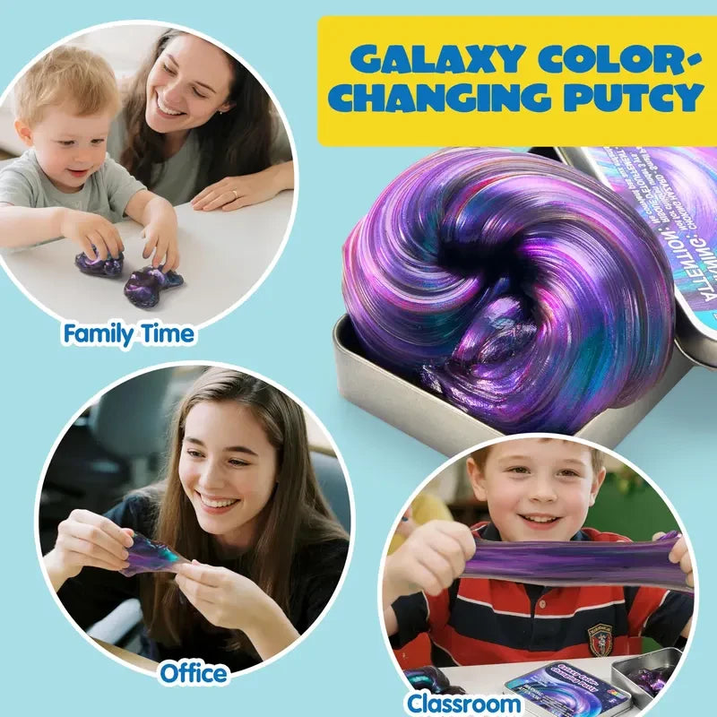 Galaxy Color-Changing Sensory Putty for Kids & Adults