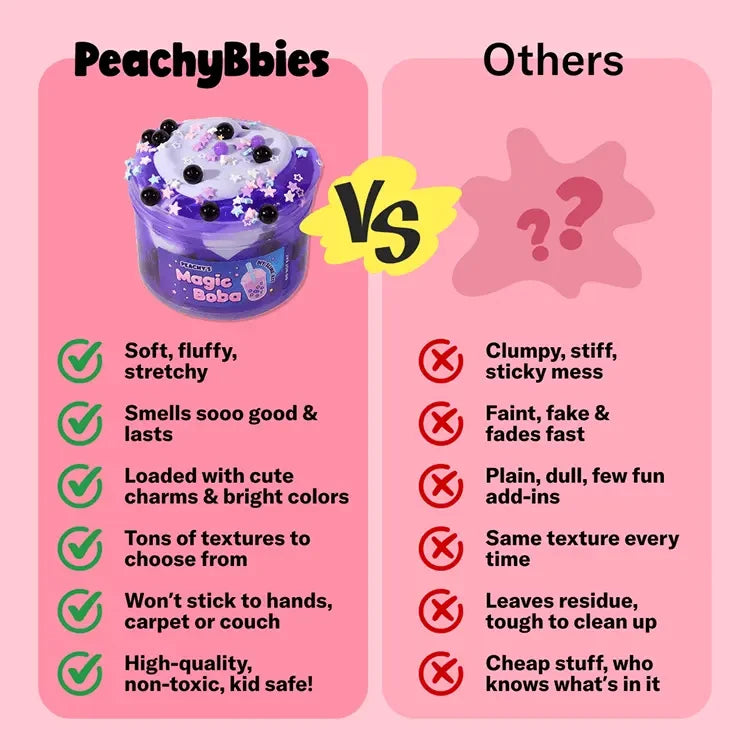 Peachybbies Scented Fidget Slime – Squishy Sensory Play