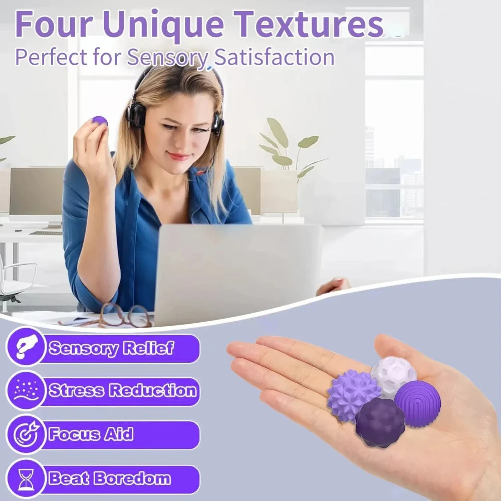 Magnetic Silicone Sensory Fidget Balls